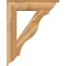 Ekena Millwork Funston Traditional Rough Sawn Bracket w/ Offset Brace, Western Red Cedar, 8"W x 32"D x 40"H BKT0806X32X40FST01RWR - alternate 4